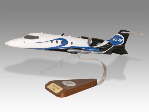 Learjet Lear 60XR Wood Handcrafted Replica Display Model