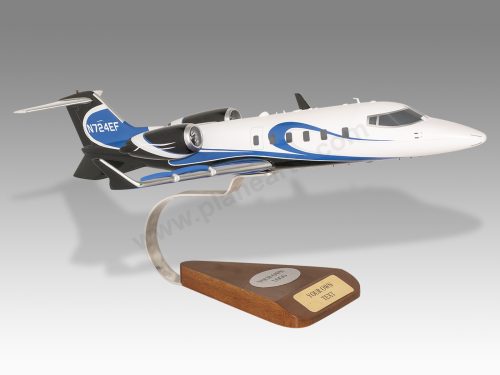 Learjet Lear 60XR Wood Handcrafted Replica Display Model