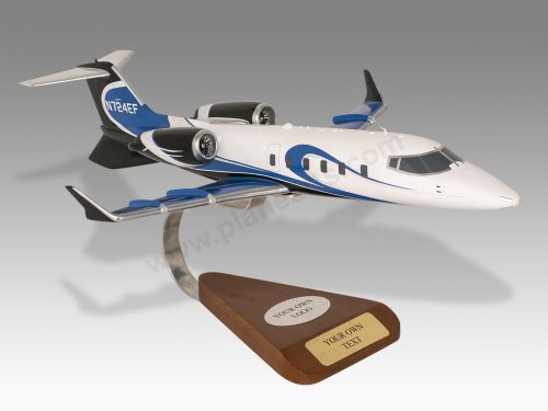 Learjet Lear 60XR Wood Handcrafted Replica Display Model