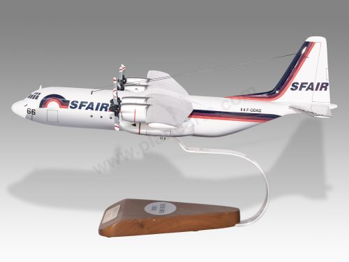 Lockheed L-100-382G Hercules SFAIR Wood Handcrafted Replica Display Model