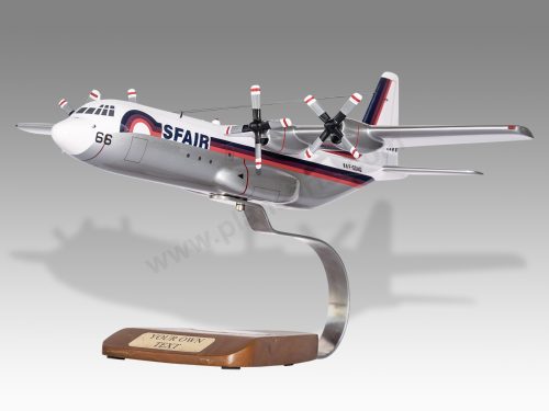 Lockheed L-100-382G Hercules SFAIR Wood Handcrafted Replica Display Model