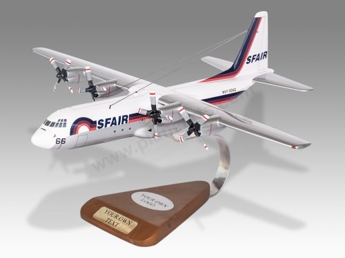 Lockheed L-100-382G Hercules SFAIR Wood Handcrafted Replica Display Model