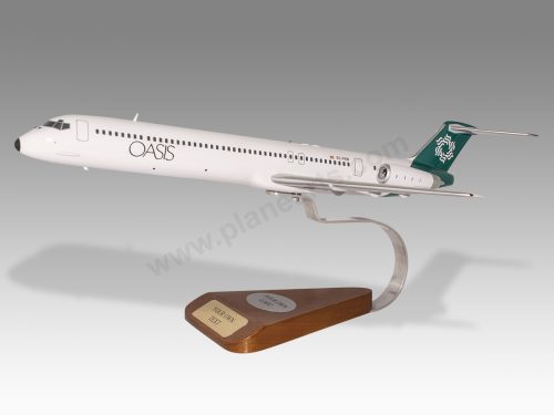 McDonnell Douglas MD-83 Oasis Wood Handcrafted Replica Display Model