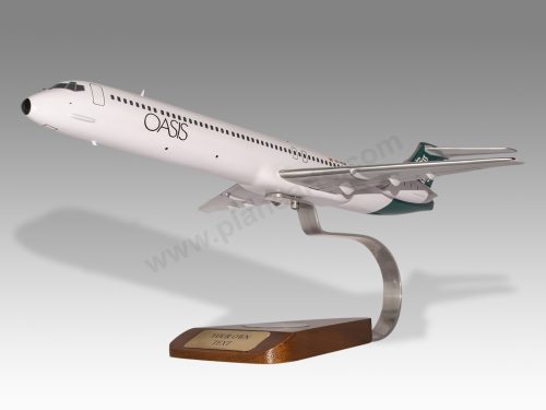 McDonnell Douglas MD-83 Oasis Wood Handcrafted Replica Display Model