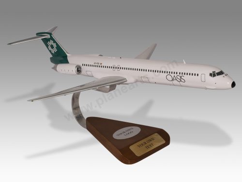 McDonnell Douglas MD-83 Oasis Wood Handcrafted Replica Display Model