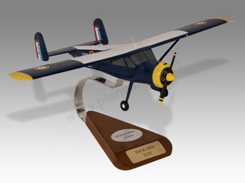 Max Holste MH.1521 Broussard Wood Handcrafted Replica Display Model