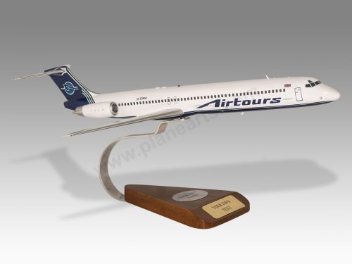 McDonnell Douglas MD-83 Airtours Wood Handcrafted Replica Display Model