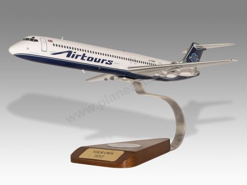 McDonnell Douglas MD-83 Airtours Wood Handcrafted Replica Display Model