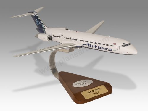 McDonnell Douglas MD-83 Airtours Wood Handcrafted Replica Display Model