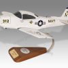 Ryan Navion US Navy 312 Wood Handcrafted Replica Display Model