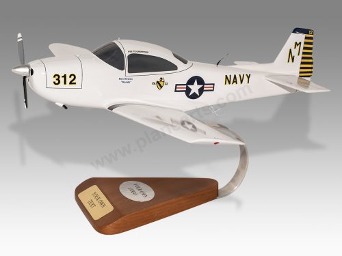 Ryan Navion US Navy 312 Wood Handcrafted Replica Display Model