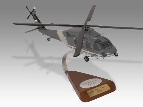 Sikorsky S-70 Hong Kong Flying Service Wood Handcrafted Replica Display Model