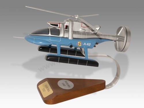 Spectrum Helijet Captain Scarlet Wood Handcrafted Replica Display Model