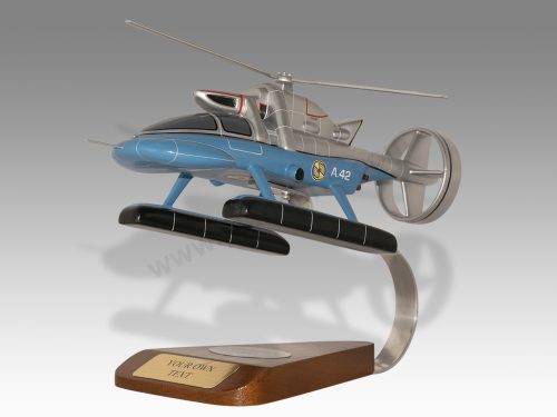 Spectrum Helijet Captain Scarlet Wood Handcrafted Replica Display Model