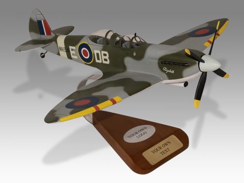 Supermarine Spitfire T.9 RAF Wood Handcrafted Replica Display Model