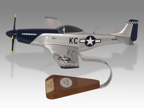 Thunder Mustang P51 Wood Handcrafted Replica Display Model