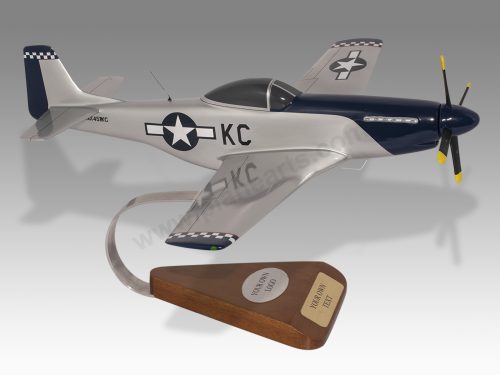 Thunder Mustang P51 Wood Handcrafted Replica Display Model