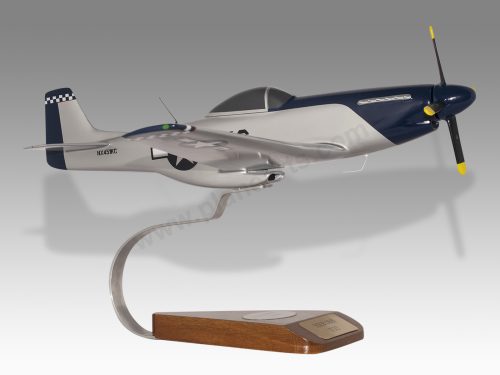 Thunder Mustang P51 Wood Handcrafted Replica Display Model