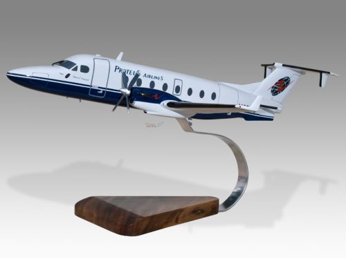 Beech 1900 1900D Proteus Airlines Wood Handcrafted Replica Display Model