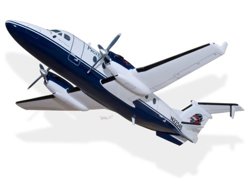 Beech 1900 1900D Proteus Airlines Wood Handcrafted Replica Display Model