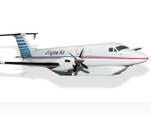 Beech 1900 1900C Alphine Air Wood Handcrafted Replica Display Model