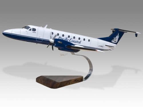 Beech 1900 1900C Pacific Coastal Airlines Wood Handcrafted Replica Display Model