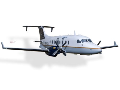 Beech 1900 1900D Continental Connection Wood Handcrafted Replica Display Model