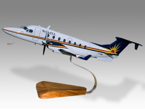 Beech 1900 1900D Wasaya Airways Wood Handcrafted Replica Display Model