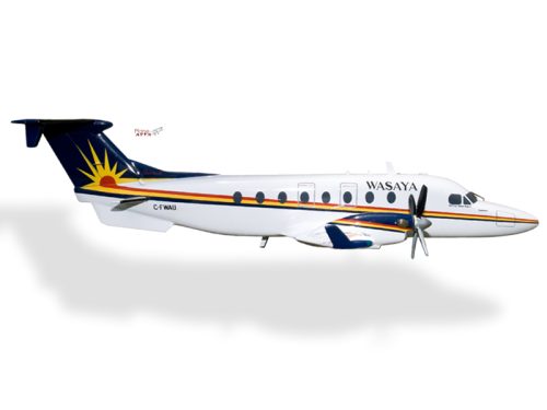 Beech 1900 1900D Wasaya Airways Wood Handcrafted Replica Display Model