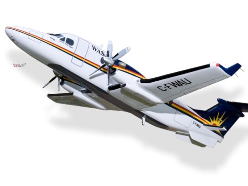 Beech 1900 1900D Wasaya Airways Wood Handcrafted Replica Display Model