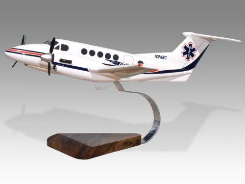 Beech 200 Air Method Wood Handcrafted Replica Display Model