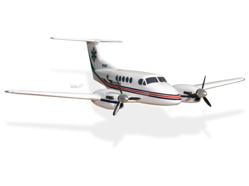 Beech 200 Air Method Wood Handcrafted Replica Display Model