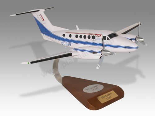 Beech 200 Super King Air DHL Wood Handcrafted Replica Display Model