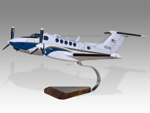 Beech 200 Super King Air USA Government Wood Handcrafted Replica Display Model