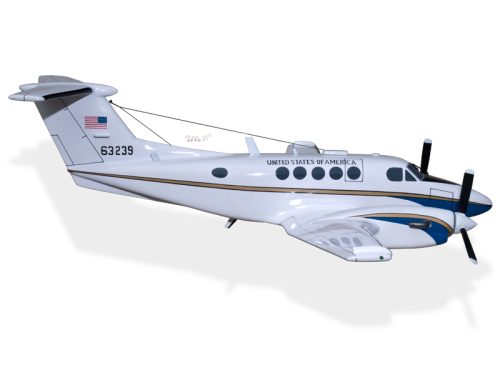 Beech 200 Super King Air USA Government Wood Handcrafted Replica Display Model