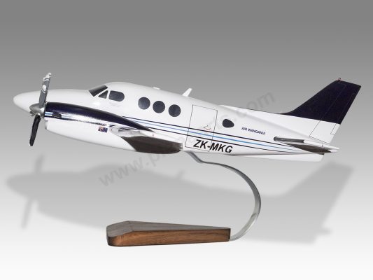 Beechcraft King Air Air Wanganui Wood Handcrafted Replica Display Model