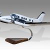 Beechcraft King Air C90GTi Wood Handcrafted Replica Display Model