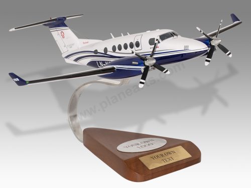 Beechcraft King Air 250 Wood Handcrafted Replica Display Model