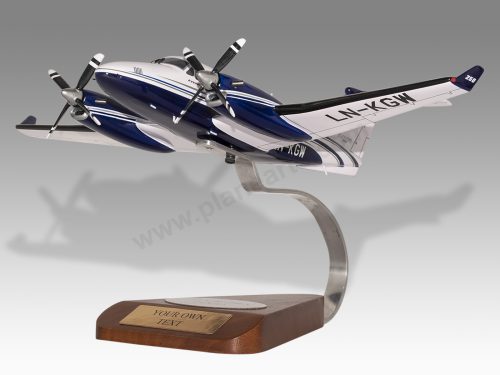 Beechcraft King Air 250 Wood Handcrafted Replica Display Model