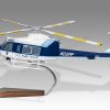 Bell 412 EP United States Park Police Eagle Wood Handcrafted Replica Display Model