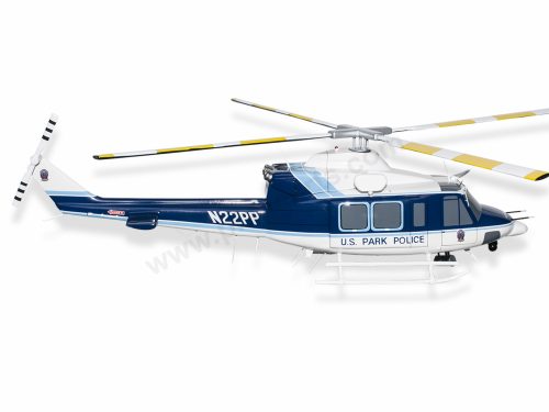 Bell 412 EP United States Park Police Eagle Wood Handcrafted Replica Display Model