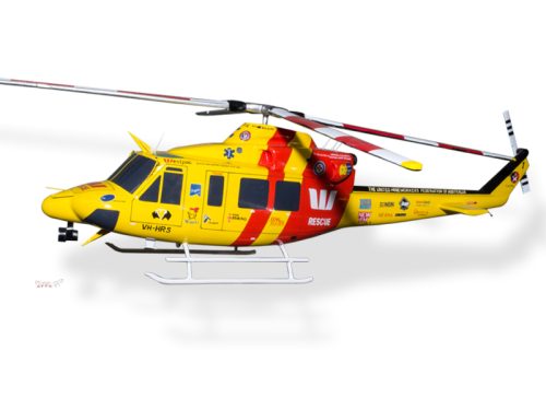 Bell 412 EP Westpac Life-Saver Wood Handcrafted Replica Display Model