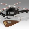 Bell 412 LAPD Police Eagle Wood Handcrafted Replica Display Model