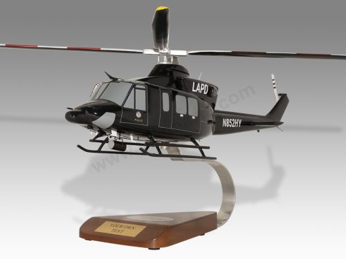 Bell 412 LAPD Police Eagle Wood Handcrafted Replica Display Model