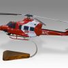 Bell 412 MAC Rescue Wood Handcrafted Replica Display Model