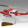 Bell 412 MAC Rescue Version 2 Wood Handcrafted Replica Display Model