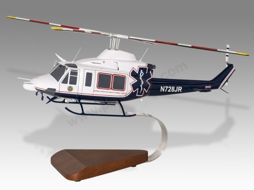 Bell 412 Marine Corps Air Group Combat Center Wood Handcrafted Replica Display Model