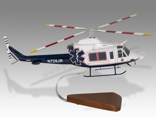 Bell 412 Marine Corps Air Group Combat Center Wood Handcrafted Replica Display Model