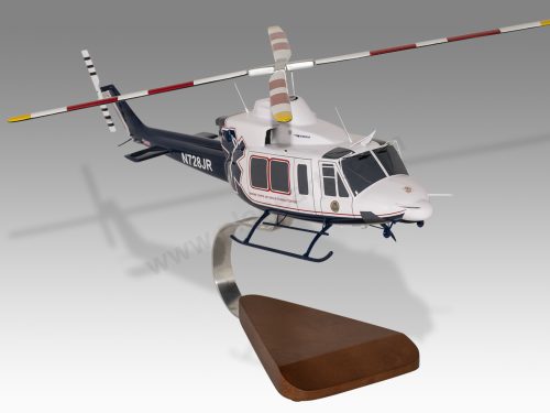 Bell 412 Marine Corps Air Group Combat Center Wood Handcrafted Replica Display Model