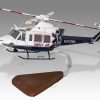 Bell 412 Mercy Air Wood Handcrafted Replica Display Model